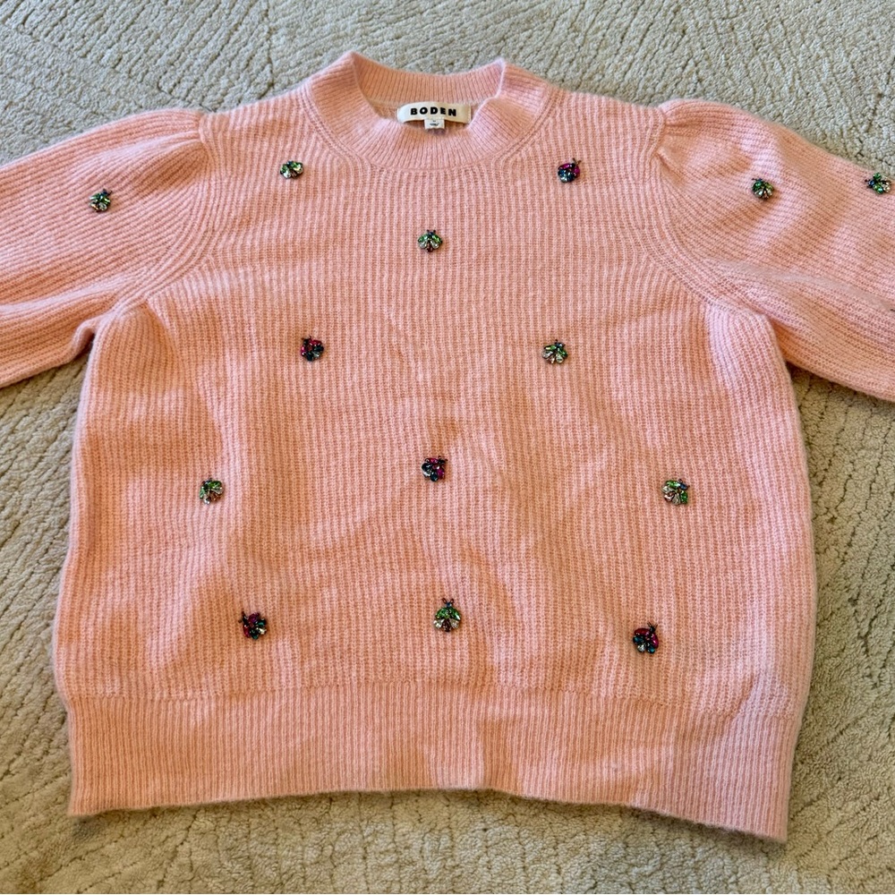 Boden short sleeve sweater blouse woman’s Medium